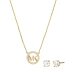 Женский комплект из ожерелья и серег Michael Kors MKC1260AN