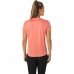 Women’s Short Sleeve T-Shirt Asics Core  Running Orange Coral Lady
