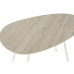 Set of 2 tables Home ESPRIT Valkoinen Beige Vaaleanruskea 73 x 43 x 45 cm