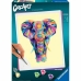 Színezhető rajzok Ravensburger CreArt Large Elephant 24 x 30 cm