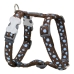Dog Harness Red Dingo Style Spots