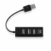 USB Hub Ewent EW1123 Μαύρο