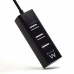 USB Hub Ewent EW1123 Svart