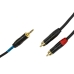 Kabel Audio Jack naar 2 RCA Sound station quality (SSQ) MiJRCA1 1 m