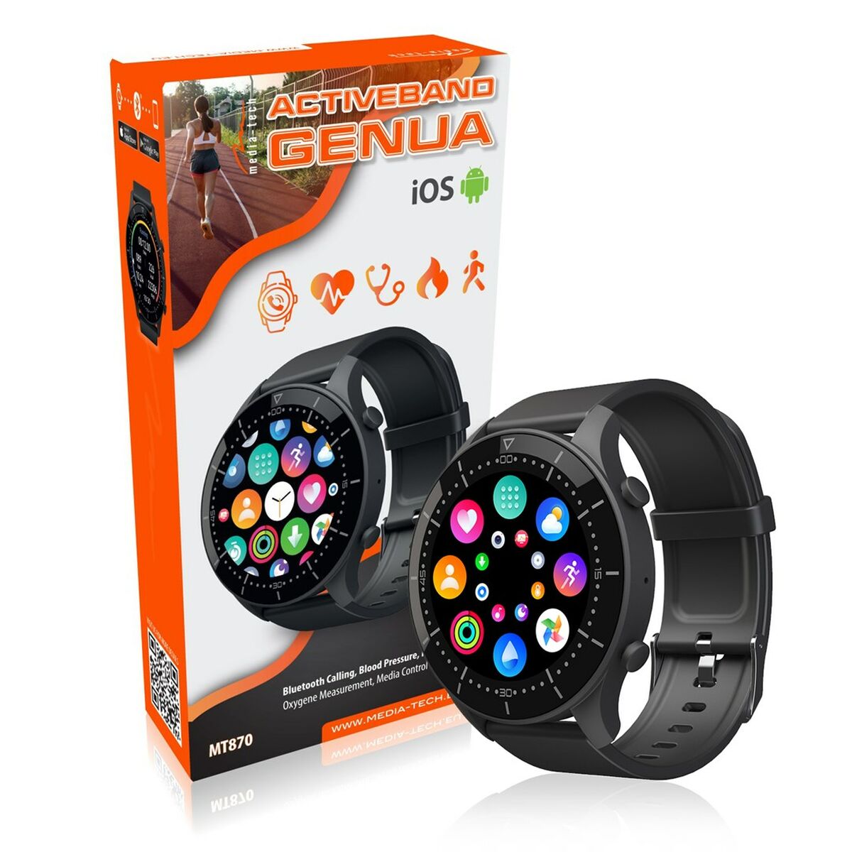 Smartwatch Media Tech MT870 Negru