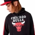 Hanorac cu Glugă Unisex New Era NBA Colour Block Chicago Bulls Negru