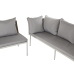 Sohva ja tuolisetti DKD Home Decor Kristalli synteettinen rottinki Teräs (190 x 190 x 70 cm)