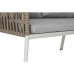Pohovka a stôl DKD Home Decor Sklo Umelý ratan Oceľ (190 x 190 x 70 cm)