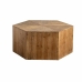 Вспомогательный стол DKD Home Decor Коричневый Натуральный Светло-коричневый Деревянный 80 x 80 x 36 cm 80 x 69 x 36 cm