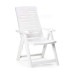 Folding Chair IPAE Progarden Multi-position 60 x 61 x 109 cm White Resin