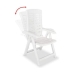 Cadeira de Campismo Acolchoada IPAE Progarden Múltiplas posições 60 x 61 x 109 cm Branco Resina