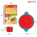 Kit aus Spielzeuglebensmittel Colorbaby Geschirr und Küchenutensilien 31 Stücke (6 Stück)