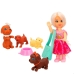 Doll with Pet Colorbaby 5 x 12,5 x 3 cm (6 Units)