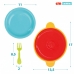 Комплект за Хранене Играчка Colorbaby Кухненски прибори и посуда 20 Части (12 броя)