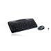 Клавиатура с мишка Logitech Wireless Combo MK330 Черен Qwerty US