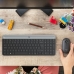 Клавиатура и мышь Logitech MK470 Серый Графитовый Qwerty US