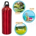 Μπουκάλι νερού Aktive 750 ml Snap γάντζος Αλουμίνιο 7 x 25 x 7 cm (24 Μονάδες)