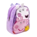 Училищна чанта Peppa Pig Люляк 18 x 22 x 8 cm