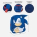 Skolryggsäck Sonic Blå 15,5 x 30 x 10 cm