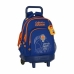 Mokyklinė kuprinė su ratukais Compact Valencia Basket M918 Mėlyna Oranžinė (33 x 45 x 22 cm)