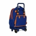 School Rucksack with Wheels Compact Valencia Basket M918 Blue Orange (33 x 45 x 22 cm)
