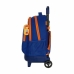 Σχολική Τσάντα με Ρόδες Compact Valencia Basket M918 Μπλε Πορτοκαλί (33 x 45 x 22 cm)