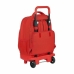 Школьный рюкзак с колесиками Compact Atlético Madrid M918 Красный Белый (33 x 45 x 22 cm)