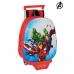 Školská taška na kolieskach 3D 705 The Avengers Červená