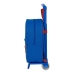 Školská taška na kolieskach F.C. Barcelona M280 Hnedočervená Námornícka modrá