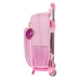 School Rucksack with Wheels Na!Na!Na! Surprise Sparkles Pink (28 x 34 x 10 cm)