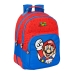 Školní batoh Super Mario Červený Modrý (32 x 42 x 15 cm)