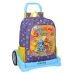 Школьный рюкзак с колесиками SuperThings Guardians of Kazoom Фиолетовый Жёлтый (32 x 42 x 14 cm)
