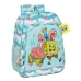 Mokyklinis krepšys Spongebob Stay positive Mėlyna Balta (33 x 42 x 14 cm)