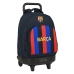 Училищна чанта с колелца F.C. Barcelona Кестен Морско син 33 X 45 X 22 cm