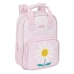 Školní batoh Safta Flor Růžový Bílý (20 x 28 x 8 cm)