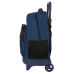 Σχολική Τσάντα με Ρόδες BlackFit8 Urban Μαύρο Ναυτικό Μπλε (33 x 45 x 22 cm)