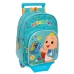 Школьный рюкзак с колесиками CoComelon Back to class Светло Синий (26 x 34 x 11 cm)