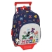 Училищна чанта с колелца Mickey Mouse Clubhouse Only one Морско син (28 x 34 x 10 cm)