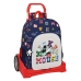 Училищна чанта с колелца Mickey Mouse Clubhouse Only one Морско син (33 x 42 x 14 cm)