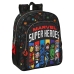 Школьный рюкзак The Avengers Super heroes Чёрный (32 x 38 x 12 cm)