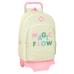 Školská taška na kolieskach Glow Lab Magic flow Béžová 30 x 46 x 14 cm