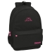 Училищна чанта Kappa Black and pink Черен (30 x 46 x 14 cm)