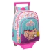 Школьный рюкзак с колесиками The Bellies 26 x 34 x 11 cm Фиолетовый бирюзовый Белый