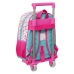 School Rucksack with Wheels The Bellies 26 x 34 x 11 cm Purple Turquoise White