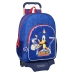 Školská taška na kolieskach Sonic Let's roll Námornícka modrá 33 x 42 x 14 cm