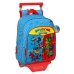 Školní taška na kolečkách SuperThings Rescue force 27 x 33 x 10 cm Modrý