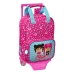 Školní taška na kolečkách Pinypon Modrý Růžový 20 x 28 x 8 cm