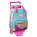 Школьный рюкзак с колесиками The Bellies 20 x 28 x 8 cm Фиолетовый бирюзовый Белый