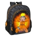 Mokyklinis krepšys Naruto Juoda Oranžinė 32 X 38 X 12 cm