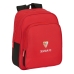 Школьный рюкзак Sevilla Fútbol Club Чёрный Красный 28 x 34 x 10 cm